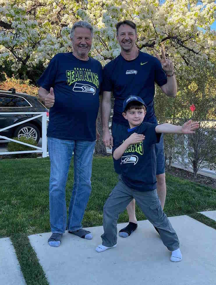 Joe Towne with his Dad & Son